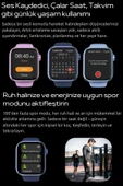 Watch Hk 9 Mini 41mm Mat Gri Spor Akıllı Saat Amoled Ekran Sesli Görüşmeli Huawei Iphone Uyumlu 8 - 4