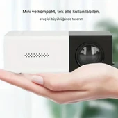 YG300 Akıllı Projeksiyon Cihazı  Taşınabilir Mini LED 5V Powerbank Destekli Bluetooth Ekran Yansıtma (Siyah) - 9