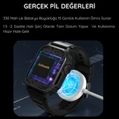Watch Ultra TW11 Siyah AMOLED Ekranlı Akıllı Saat, Su Geçirmez GPS NFC iPhone  Huawei Uyumlu 8,9,10 - 7