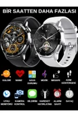 Yeni Spor Watch Gümüş Klasik Erkek Akıllı Saat Arama Yapan Nfc Android&ios Iphone Huawei Uyumlu 8 - 5