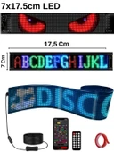 19x176cm Matrix Esnek LED Ekran Şeytan Gözler-Yazı Bluetooth Telefon Kontrollü Araba-Dükkan-Kamyon - 10