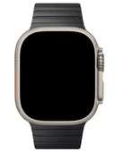 Apple Watch Uyumlu Siyah Paslanmaz Çelik Bilezik Akıllı Saat Kordonu 45-49mm Series 7, 8, 9, 10, SE, Ultra - 3
