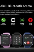 Watch Hk 9 Mini 41mm Mat Gri Spor Akıllı Saat Amoled Ekran Sesli Görüşmeli Huawei Iphone Uyumlu 8 - 3