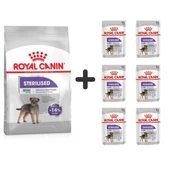 Royal Canin Mini Sterilised Kısır Köpek Maması 3 Kg + 6 Adet Yaş Mama - 1