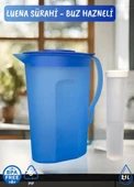 Luena Sürahi PP-5 Kokusuz Sürahi Soğutuculu Mavi Sürahi Bpa Free 2,1 L - 3
