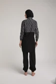 Chelly Kadın Dijital Desenli Fermuarlı Tam Kapalı Tesettür Mayo T 5440 - 5