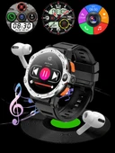 Watch PG Siyah 4G LTE Yuvarlak Akıllı Saat 16GB SIM Kartlı Kameralı WiFi Çocuk Huawei iPhone Uyumlu 8 9 10 - 8