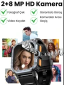 Watch PG Ultra Gümüş 4G LTE 16GB Sim Kartlı Kameralı Akıllı Saat Wi-Fi Çocuk Huawei İphone Uyumlu 8,9,10 - 4