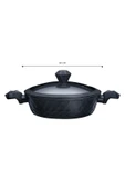 Biodiamond Antibakteriyel Indüksiyon Tabanlı Kulp Karnıyarık Tenceresi 30 Cm 4,5 Lt - 3