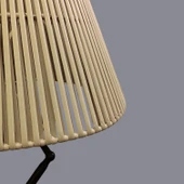 Seren Siyah Bronz Tripod Lambader - 5