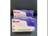 Beybi Lateks Pudralı Eldiven M 100'lü (1 Paket) - 1