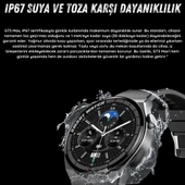 Yeni Spor Watch GT3 MAX Siyah Akıllı Saat 1.45 İnç 46mm NFC/Sesli Arama Huawei iPhone Uyumlu 8,9,10 - 6