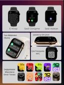 Watch HK 10 + Mini Plus Uzay Gri AMOLED Ekranlı Akıllı Saat 41mm, 2GB Depolama, iPhone & Huawei Uyumlu 8,9,10 - 8