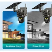 O-KAM 4G Sim Kartlı Kablosuz Güvenlik Kamerası | 6 MP Full HD, Gece Görüşlü ve Güneş Panelli 128GB Solar Kamera -3915 - 8