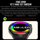 Yeni Spor Watch GT3 MAX Siyah Akıllı Saat 1.45 İnç 46mm NFC/Sesli Arama Huawei iPhone Uyumlu 8,9,10 - 2