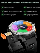 Watch PG Gümüş 4G LTE Yuvarlak Akıllı Saat 16GB SIM Kartlı Kameralı WiFi Çocuk Huawei iPhone Uyumlu 8 9 10 - 3