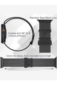 Apple Watch Uyumlu Milano Örgü Loop Paslanmaz Çelik Kordon (42mm-45mm-49mm) - Manyetik Toka Ultra/SE/7/8/9/10 - 5