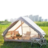 Yek Outdoor 6 Kişilik 4 Mevsim Pompalı ve Soba Çıkışlı Şişme Çadır 300x210x200cm - 1