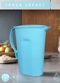 Longa Sürahi PP-5 Kokusuz Sürahi Açık Mavi Sürahi Bpa Free 2,1 L - 2