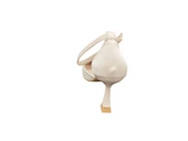 Ventes 120516Z 7 cm Kadeh Topuk Bilekten Bantlı Sivri Burun Kadın Saten Topuklu Ayakkabı - 4