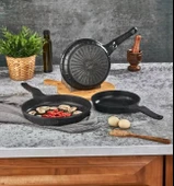 Lavonni 3 lü Döküm Tava Seti - 1