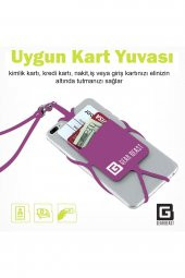 Tüm Telefonlara Uyumlu Mor Askılı Telefon Kılıfı - 2