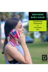 Tüm Telefonlara Uyumlu Mor Askılı Telefon Kılıfı - 6