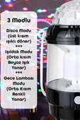Şarjlı RGB Projeksiyon Gökyüzü Gece Lambası Kamp Feneri Işıldak Powerbank Özellikli Pilli M001 - 4