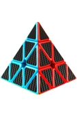 Üçgen Zeka Küpü, QY SpeedCube, Pyraminx Profesyonel QY Ming S2 3x3 Karbon Fiber Küp - 1