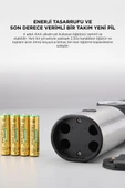 Torima KYMQ-16-BS Siyah Pilli Işıklı Otomatik Yeni Nesil Tuz Karabiber Değirmeni Baharat Öğütücü - 6