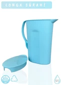 Longa Sürahi PP-5 Kokusuz Sürahi Açık Mavi Sürahi Bpa Free 2,1 L - 3