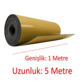 Yapışkanlı Araç Ses Isı Yalıtım İzolasyon Bandı En:100 cm Kalınlık:5 mm Uzunluk 5 Metre Kauçuk Sünger - 2