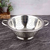 Makarna Süzgeci Meyve Süzgeci Sebze Süzgeci Paslanmaz Çelik Süzgeç 28 Cm - 2