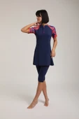 Chelly Kadın Kısa Kollu Yarı Kapalı Tesettür Mayo S 5120 - 7