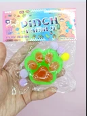 Sevimli Küçük Squishy Kedi Pati Sıkma 7 cm Pati Sukuşi - Yeşil thumbnail 4