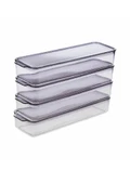 Vip Ahmet Organizer Raf 4 Lü 750ml Şeffaf Füme VP-417 X4PMU.01307 - 2