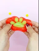 Sevimli Küçük Squishy Kedi Pati Sıkma 7 cm Pati Sukuşi - Kırmızı - 4
