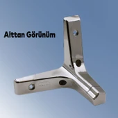 Mobilya Kanepe Sehpa Tv Ünitesi Koltuk Destek Ayağı 12 Cm Krom Baza Ayakları 12'li Set thumbnail 6