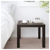 IKEA Lack Orta Yan Sehpa Masa Siyah 55x55 Cm Mobilya - 2