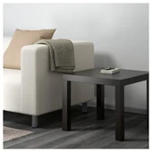 IKEA Lack Orta Yan Sehpa Masa Siyah 55x55 Cm Mobilya - 3