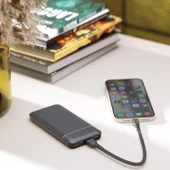 Polosmart PBS123 10.000 mAh 1 Type-C 2 USB Çıkışlı Taşınabilir Şarj Cihazı Powerbank Gri - 3