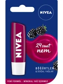 Nivea NİVEA LIP BALM RUJ & BÖĞÜRTLEN AROMALI DUDAK KORUYUCU 4,8GR (2 Adet) - 1