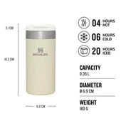STANLEY THE AEROLİGHT 0.35 LİTRE TERMOS KREM RENK - 3
