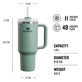 STANLEY QUENCHER PİPETLİ TERMOS 1.18 LİTRE YEŞİL - 2