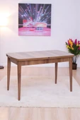 Nehir Milano MDF Lak Panel Açılır Mutfak Masa Takımı 75x130cm - 8