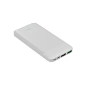 Polosmart PBS123 10.000 mAh 1 Type-C 2 USB Çıkışlı Taşınabilir Şarj Cihazı Powerbank Beyaz - 1