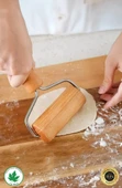 Ahşap Saplı Rulo Hamur Açıcı Merdane - 4