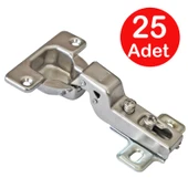 Samet Mega Deve Tip Menteşe 25 Adet Mobilya Dolap Kapak Tas Menteşesi - 1