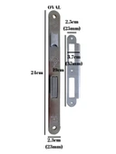 OVAL 40mm Gömme Sessiz İç Kapı WC Banyo Kilidi (WC)(23mmx40mm) ODA Kilidi(18mmx45mm) - 4