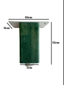 Kale Ayarlı Ahşap Ayak Mobilya Masa ve Dolap Ayağı(YEŞİL)(KAYIN/GÜRGEN AĞACI) Yeşil 12cm 12cm - 2 ADET - 4